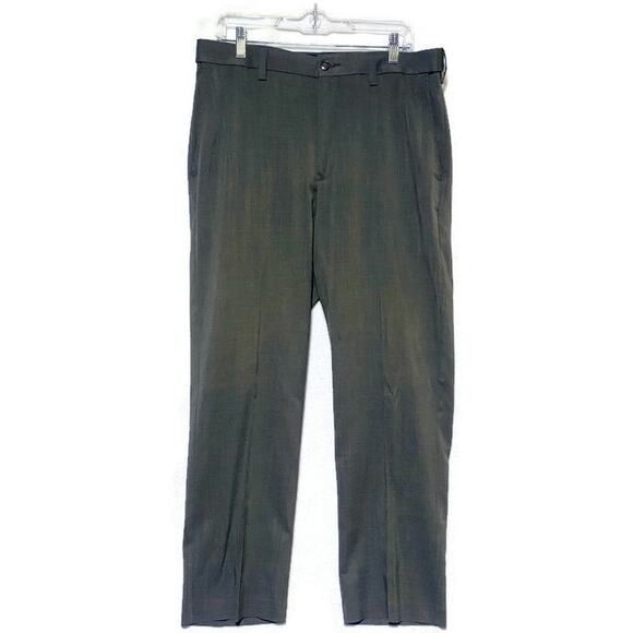 Savane Dress Pants Men's Size 34x30 Polyester Brown - Picture 1 of 7